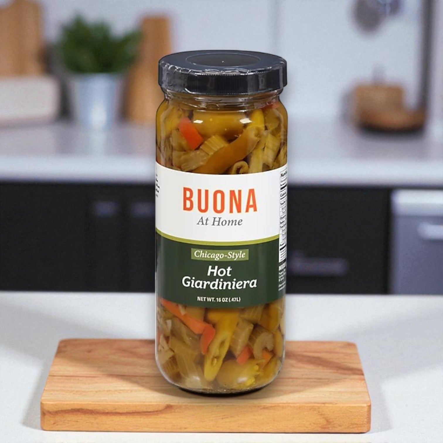 Buona Giardiniera, Hot, Chicago Style – 16 oz