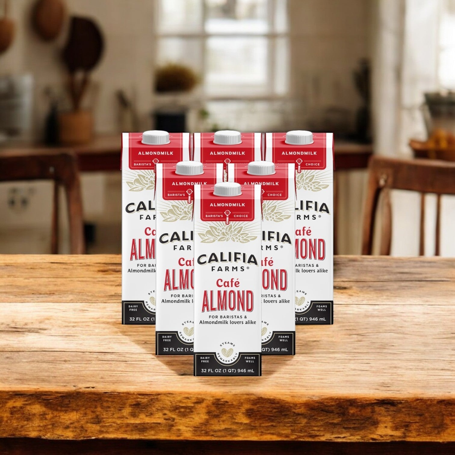 Califia Farms Cafe Almond Milk - Dairy Free 32 oz., 6 Count , 1 Pack