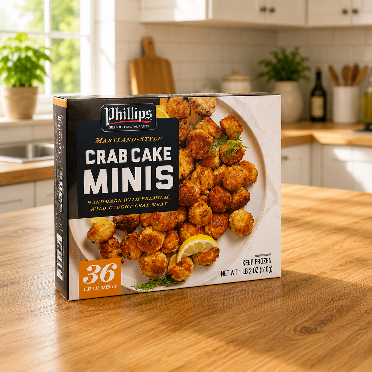 Phillips Crab Cake Minis – 36 Count (1 lb 2 oz)