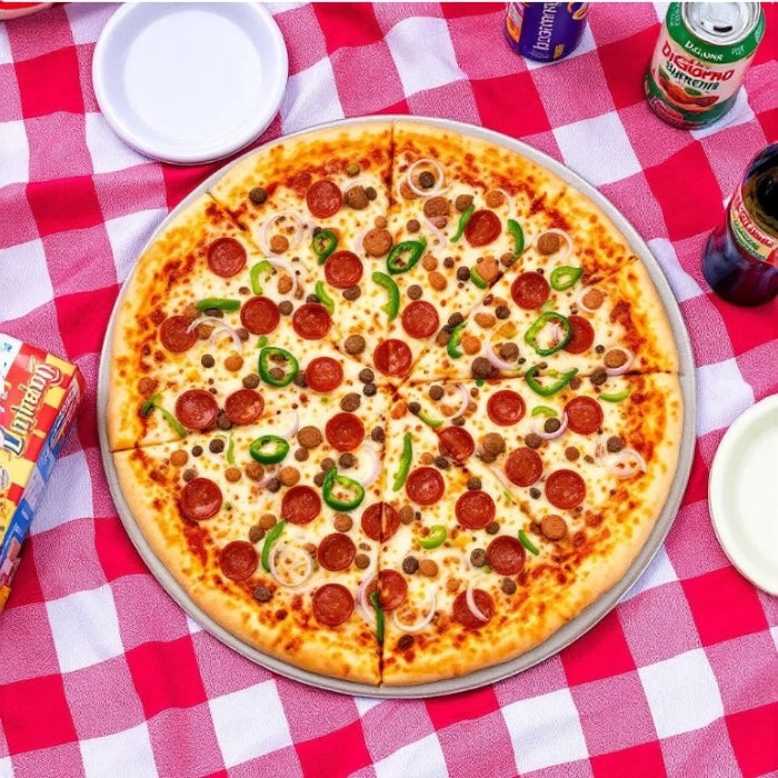 DiGiorno Pizza, Style Crust, Hand-Tossed, Supreme, 18.9 oz. 1 Box (3 Pizzas Total)