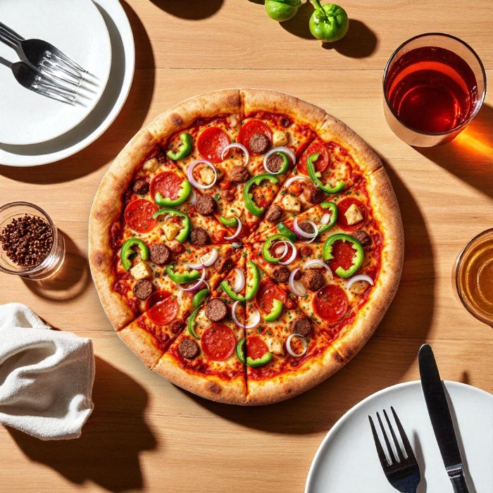 DiGiorno Pizza, Style Crust, Hand-Tossed, Supreme, 18.9 oz. 1 Box (3 Pizzas Total)