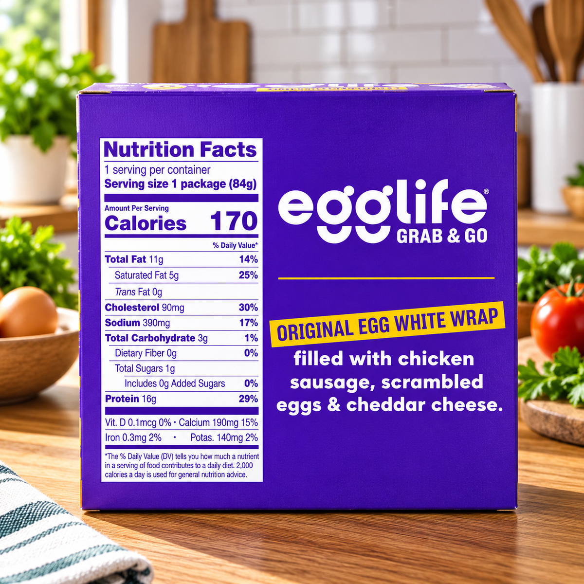 egglife Original Egg White Wraps — 3 Packs × 6 Count Each