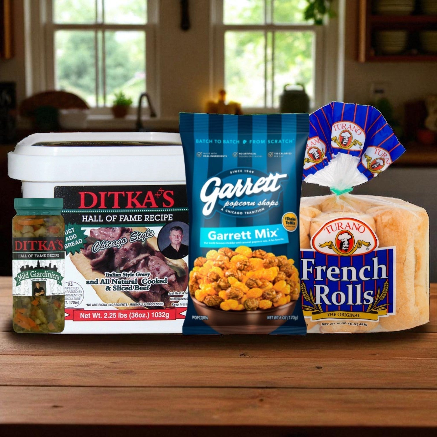 The Vienna Beef Chicago Classics Bundle—featuring Italian Beef, Giardiniera & Garrett Mix—brings a true spread of classic Chicago food favorites to your counter.