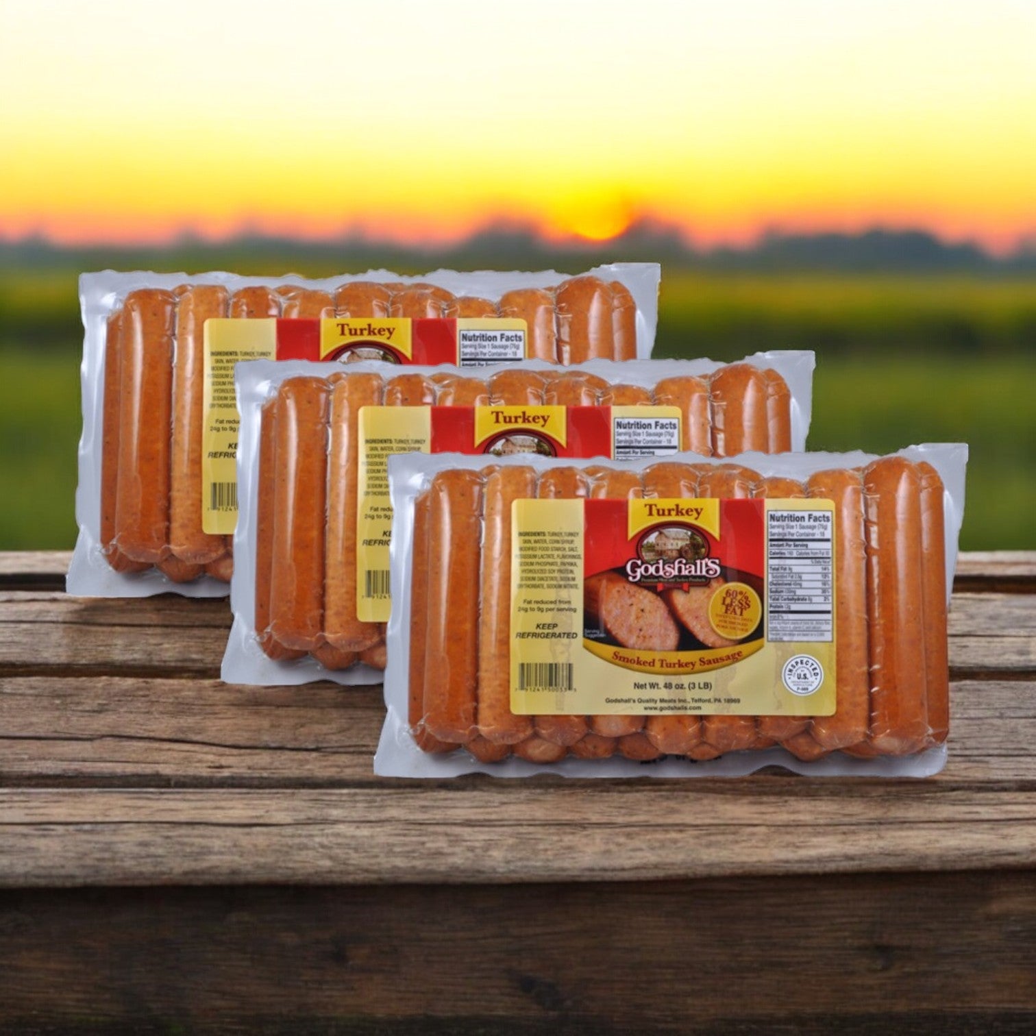 Godshall’s Halal Turkey Franks – 9 lbs