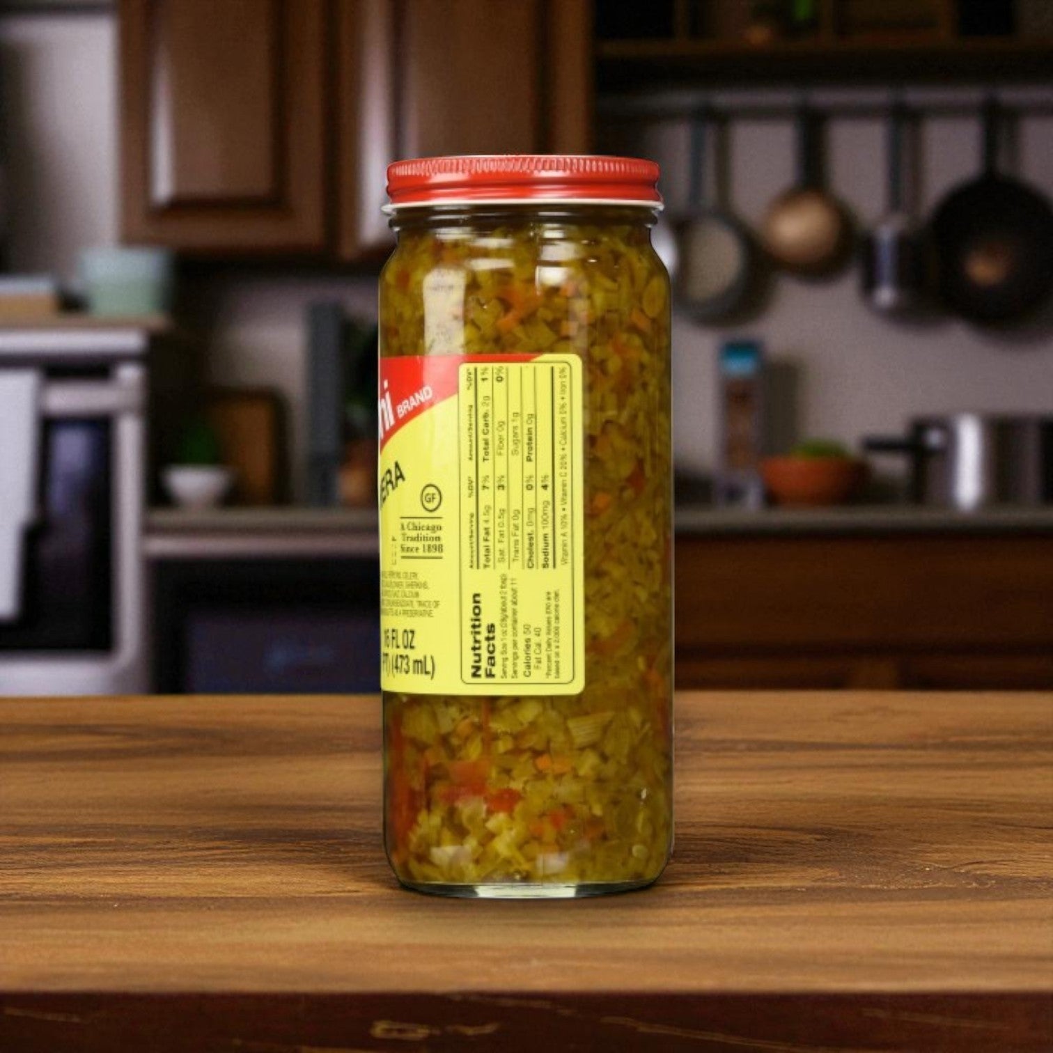 Marconi Brand Giardiniera – Mild (16 oz Jar)