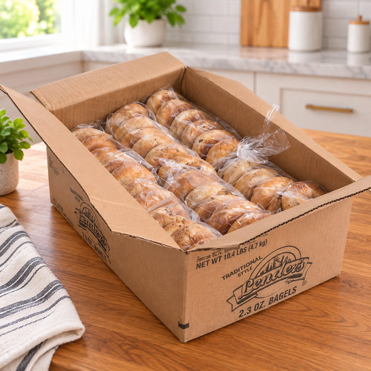 Lender's Cinnamon Raisin Bagels – Sliced, 2.3 oz Each | 12 Packs × 6 Bagels. - 1 Case