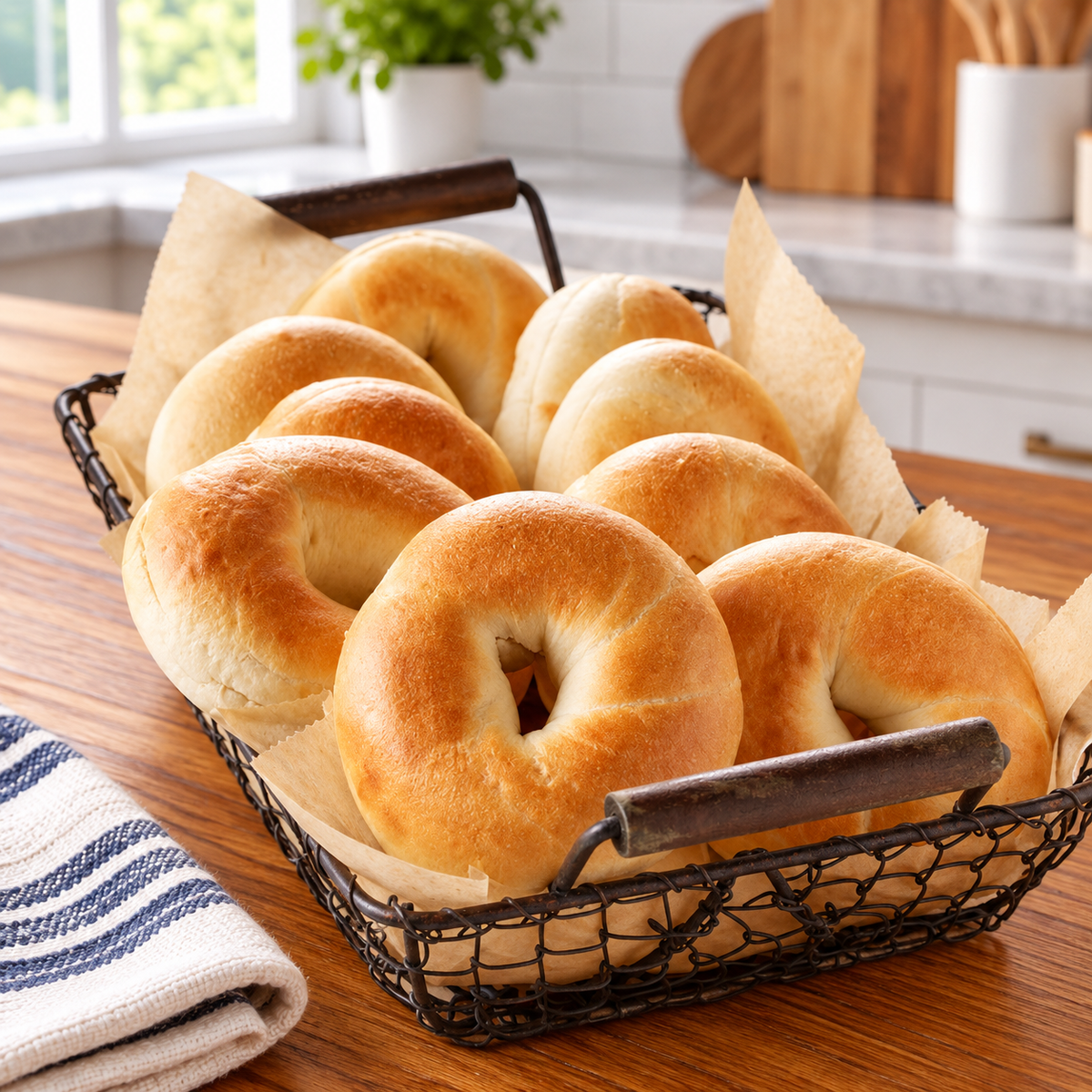 Lender's Plain Bagels – Sliced, 2.3 oz Each - 12 Packs × 6 Bagels - 1 Case