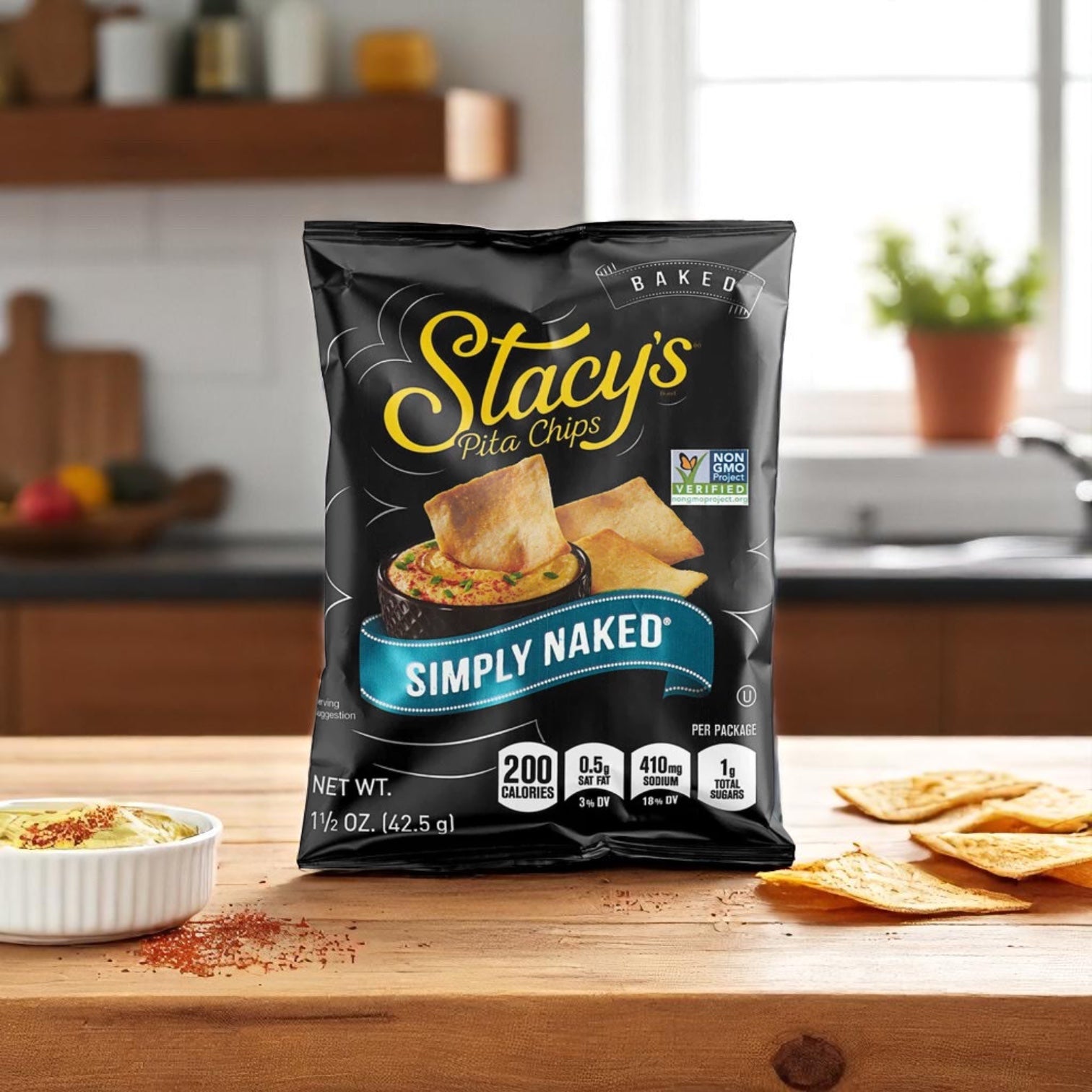Stacys Pita Chips Large Single Serving Simply Naked 24 Case