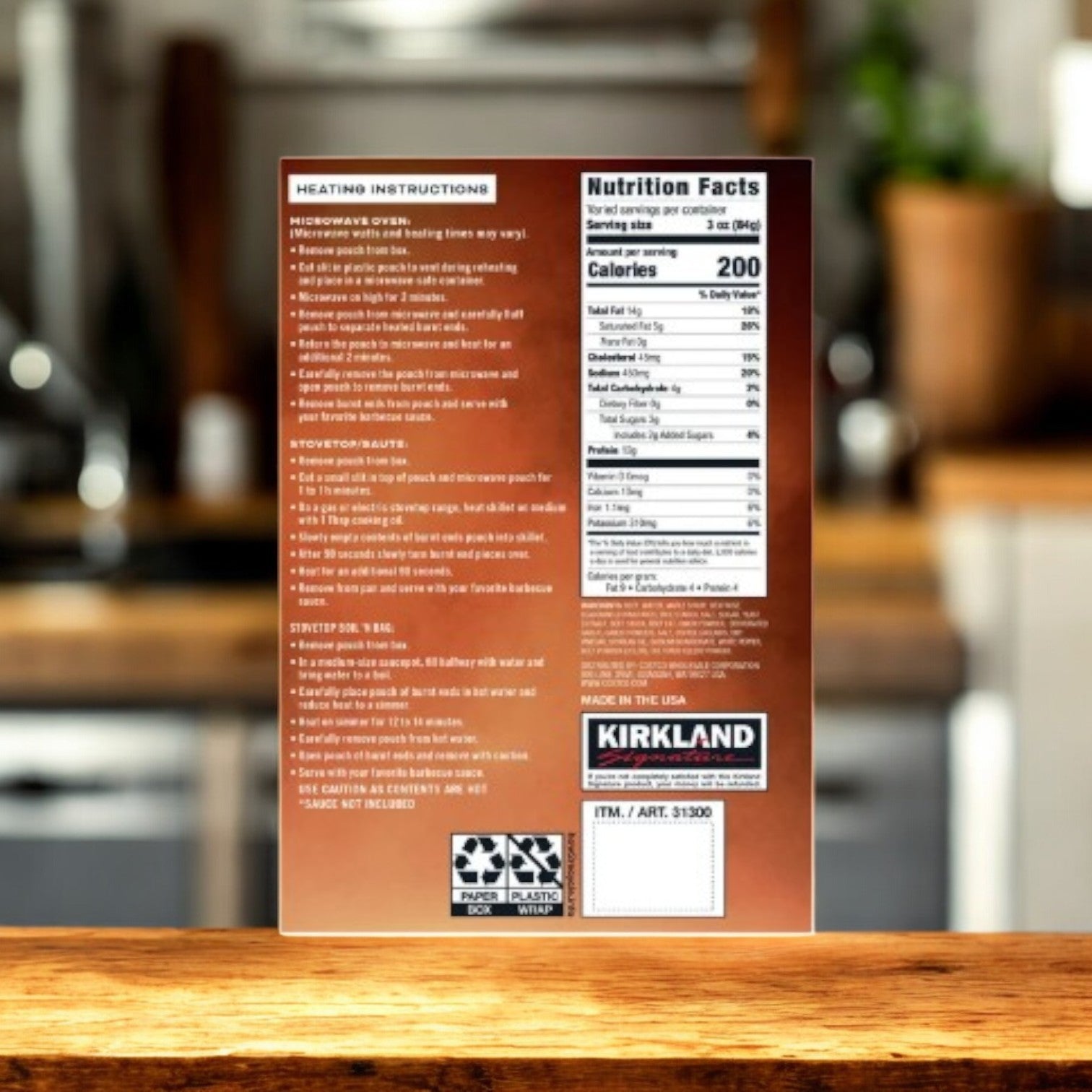 Kirkland Signature Brisket Burnt Ends-1.67 Ibs-1 Case