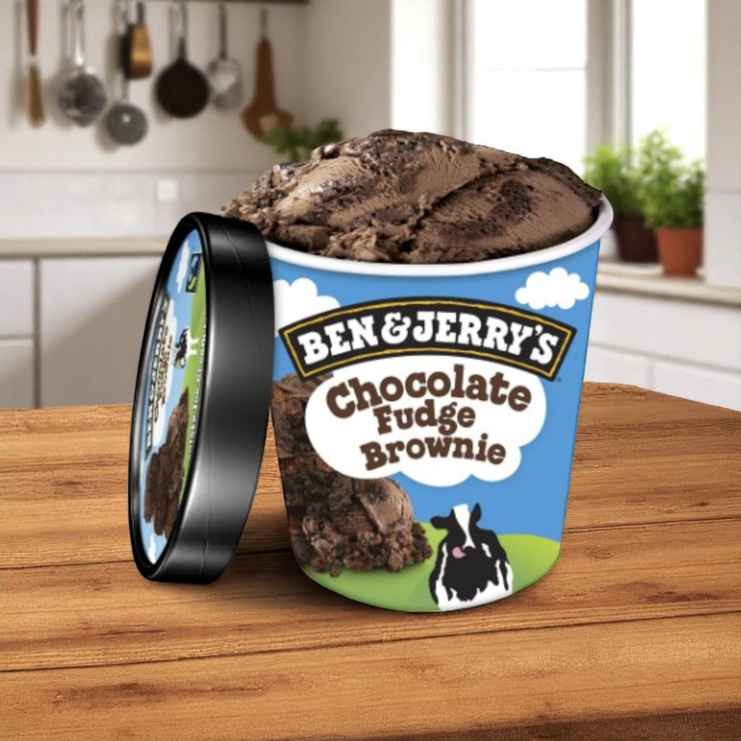 Ben & Jerry's Chocolate Fudge Brownie Ice Cream Pint- 16 FL Oz- 6 Cases