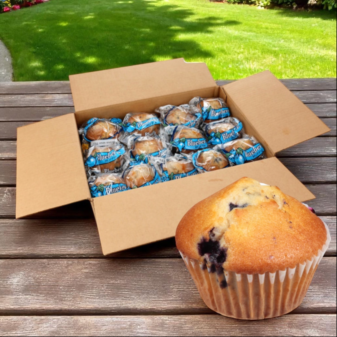 Chef Pierre Muffin Blueberry Whole Grain 4 OZ 24 Pack