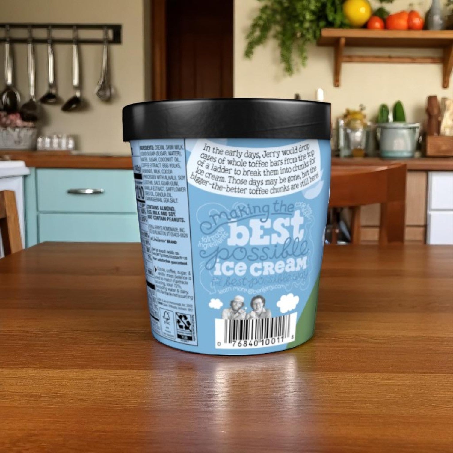 Ben & Jerry's Ice Cream Coffee Toffee Bar Crunch-16 Oz-1 Case