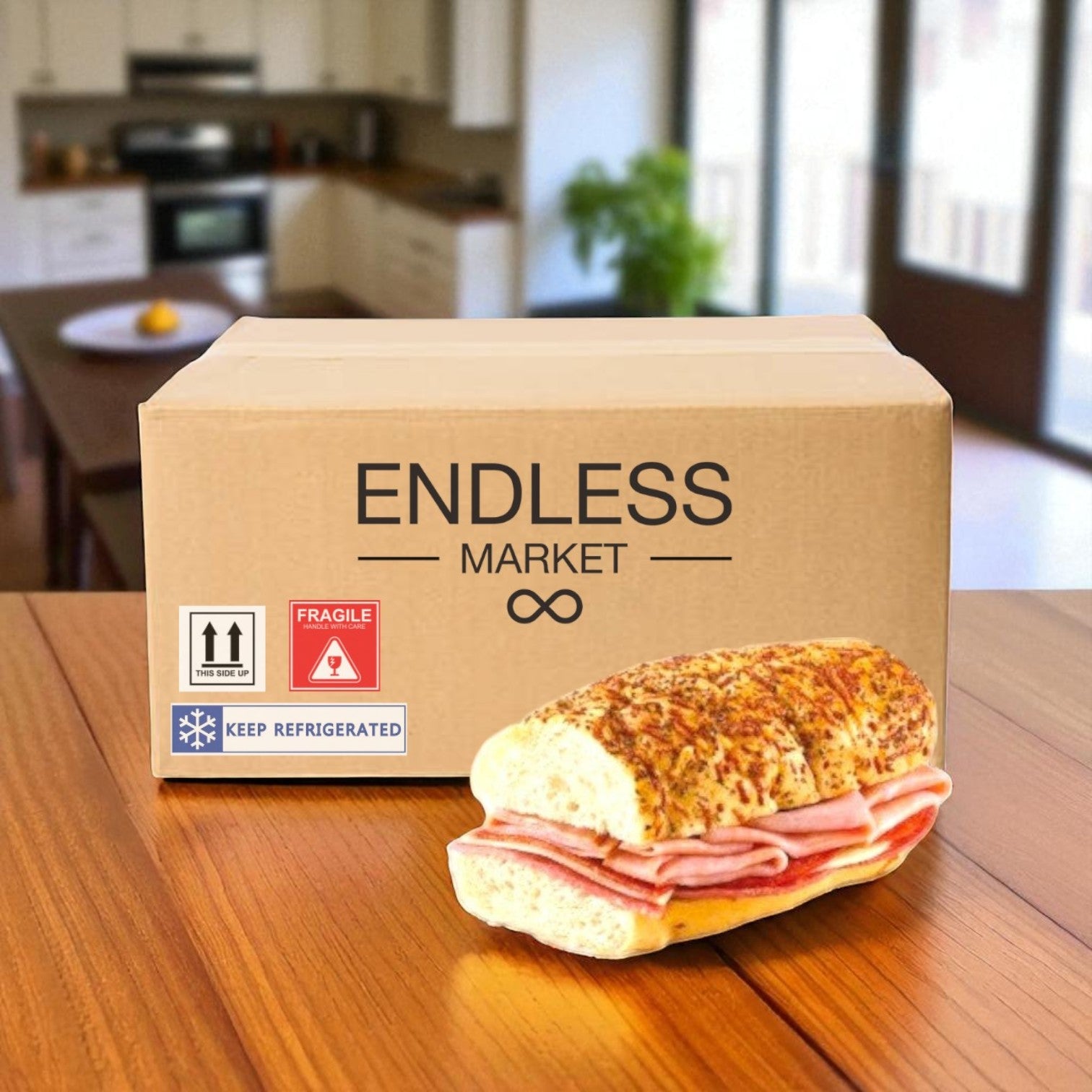 Artisan Italian Style Sub-  1 Case,  8 Count-Ships Frozen And Once Out of the Freezer 30 Days Shelf Life in the Cooler!!