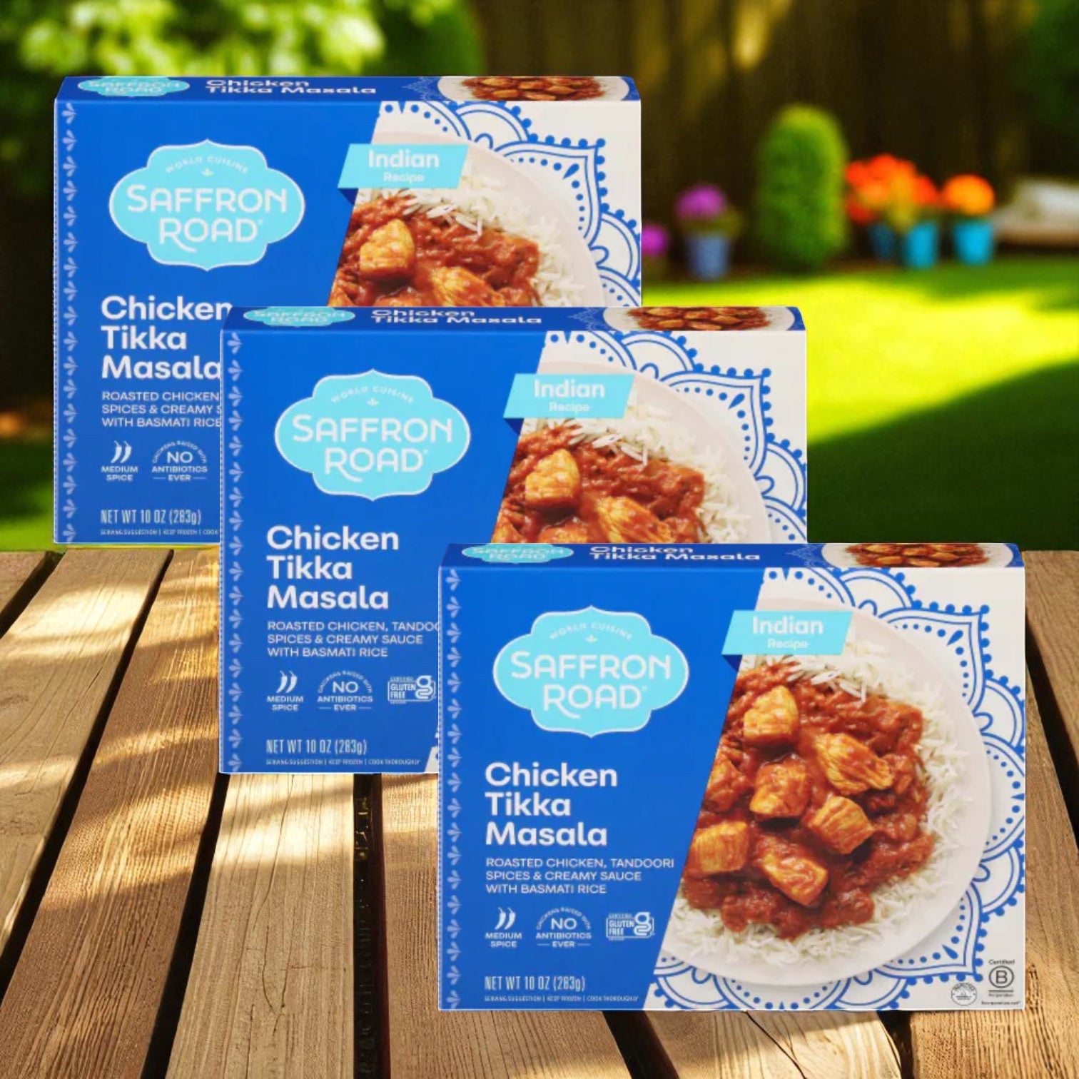 Saffron Road® Chicken Tikka Masala with Basmati Rice Gluten-Free Frozen Dinner - 3 Count