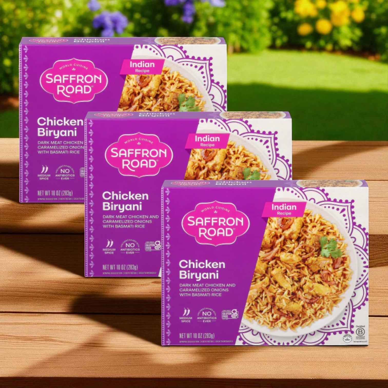 Saffron Road® Chicken Biryani with Basmati Rice Gluten-Free Frozen Dinner - 3 Count