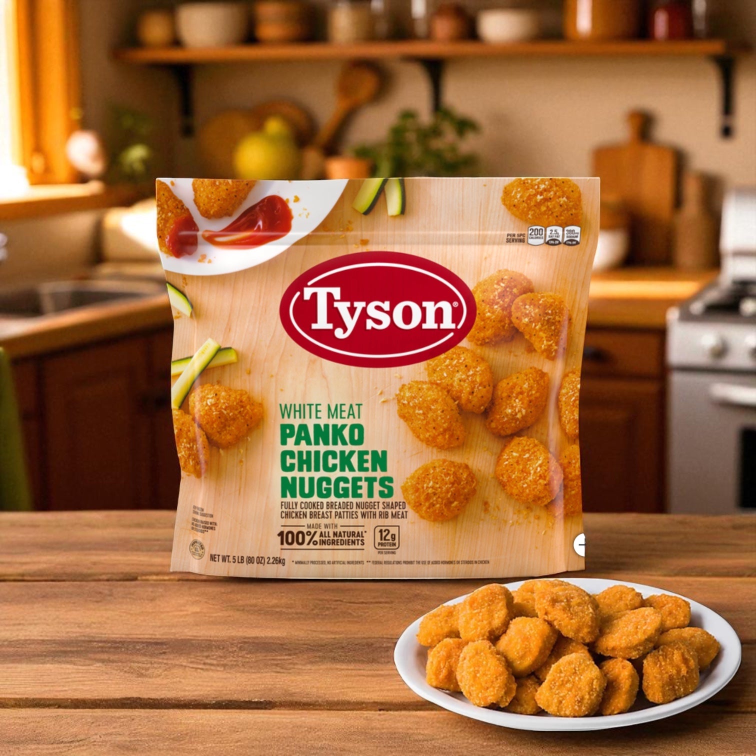 Tyson Panko Chicken Nuggets, 5 lbs - 3 Count