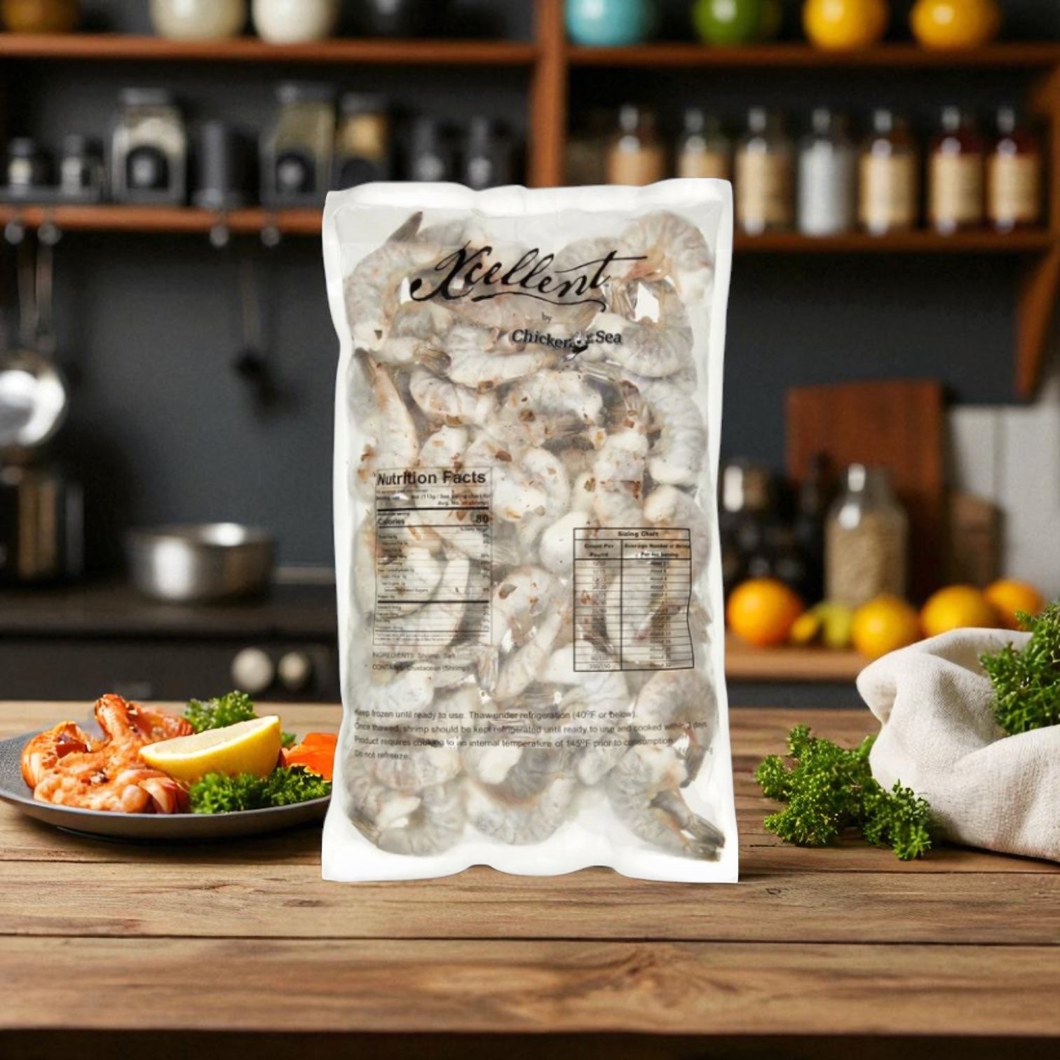 Kirkland Signature Farmed U-15 White Shrimp, 4 lbs