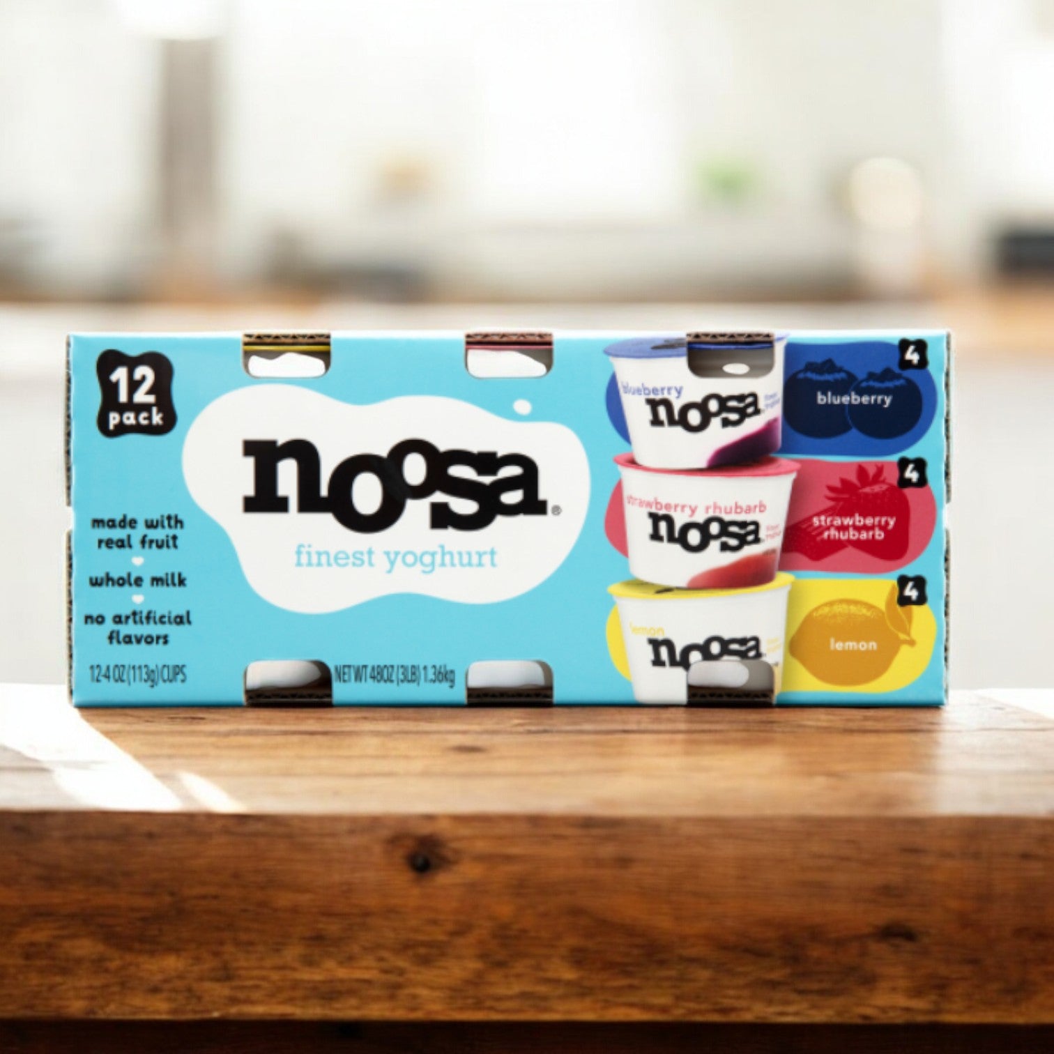 Noosa Yoghurt Variety Pack, 12 oz, 4-count- 1 Pack