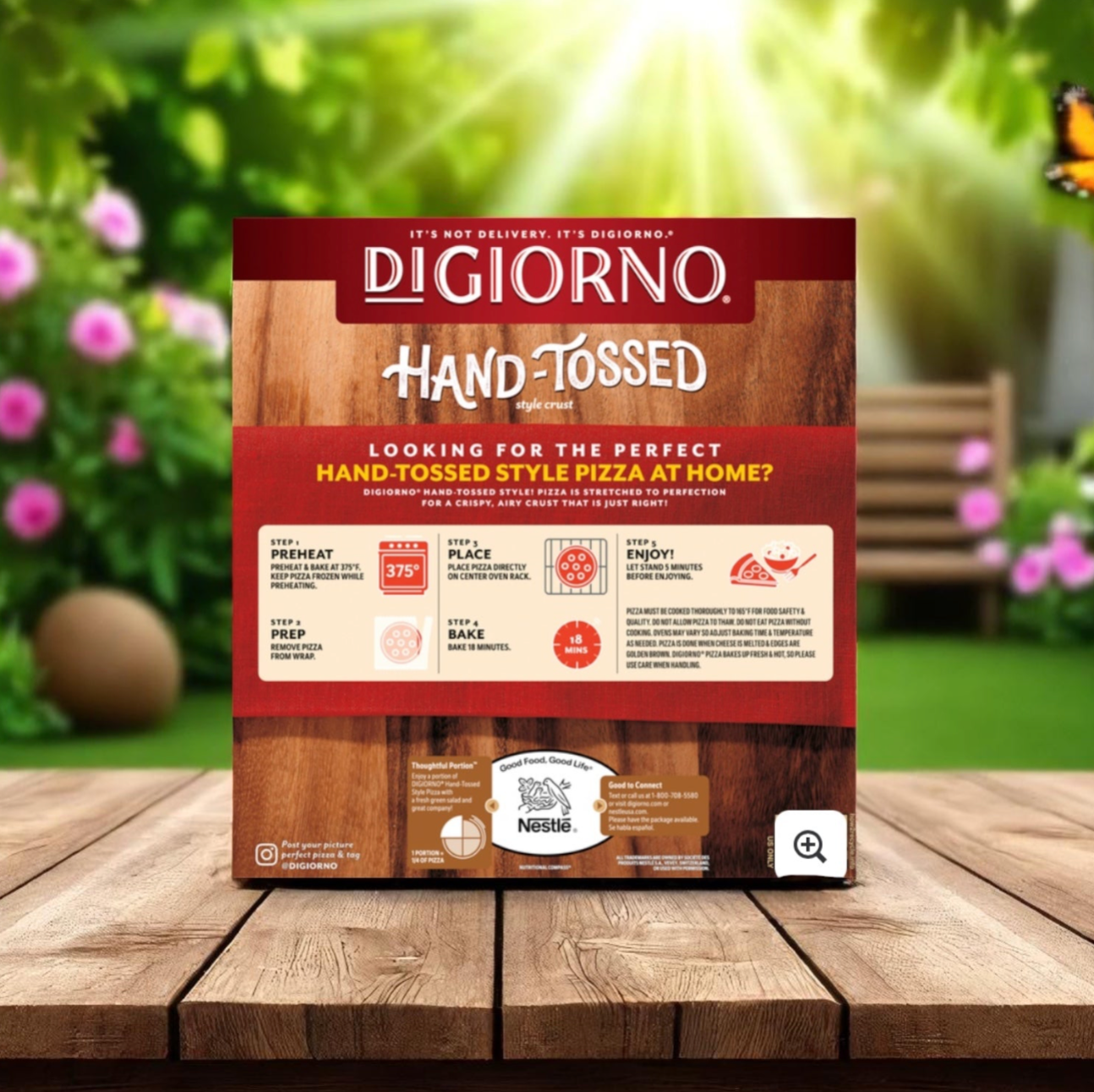 DiGiorno Pizza, Style Crust, Hand-Tossed, Supreme, 18.9 oz. Each - 3 Boxes- 9 Total Pizzas!