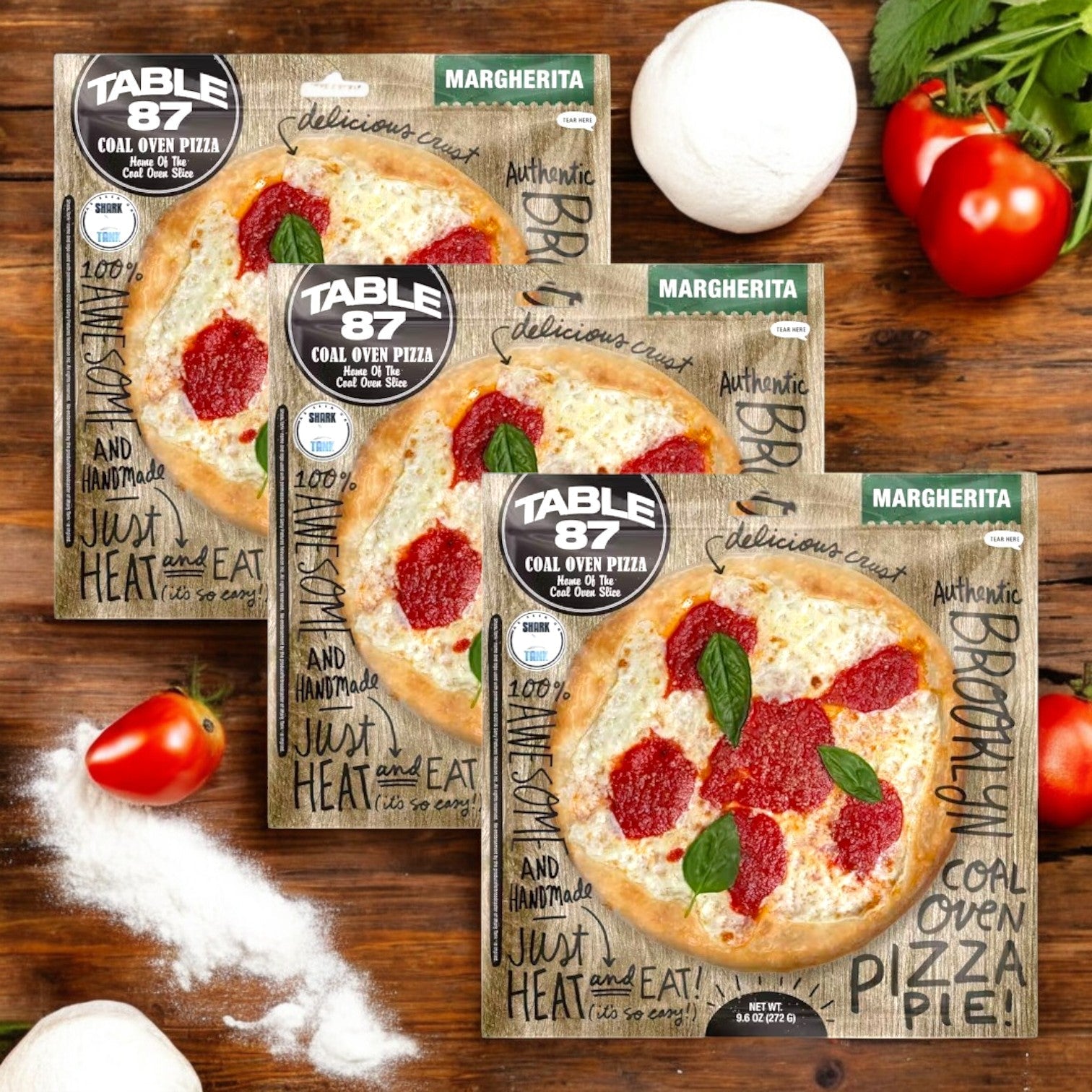 pizza123　アベレージジョー5.3 Table 87 Coal Oven Margherita Pizza, 9.6 oz - 3 Count