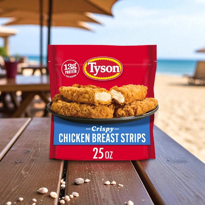 Tyson Frozen Crispy Chicken Breast Strips  25 oz - 1 count