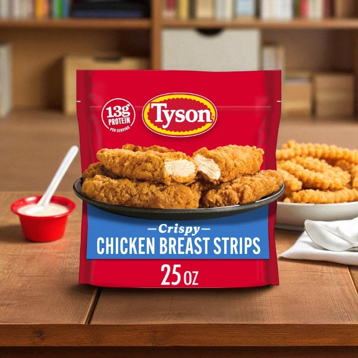 Tyson Frozen Crispy Chicken Breast Strips  25 oz - 1 count