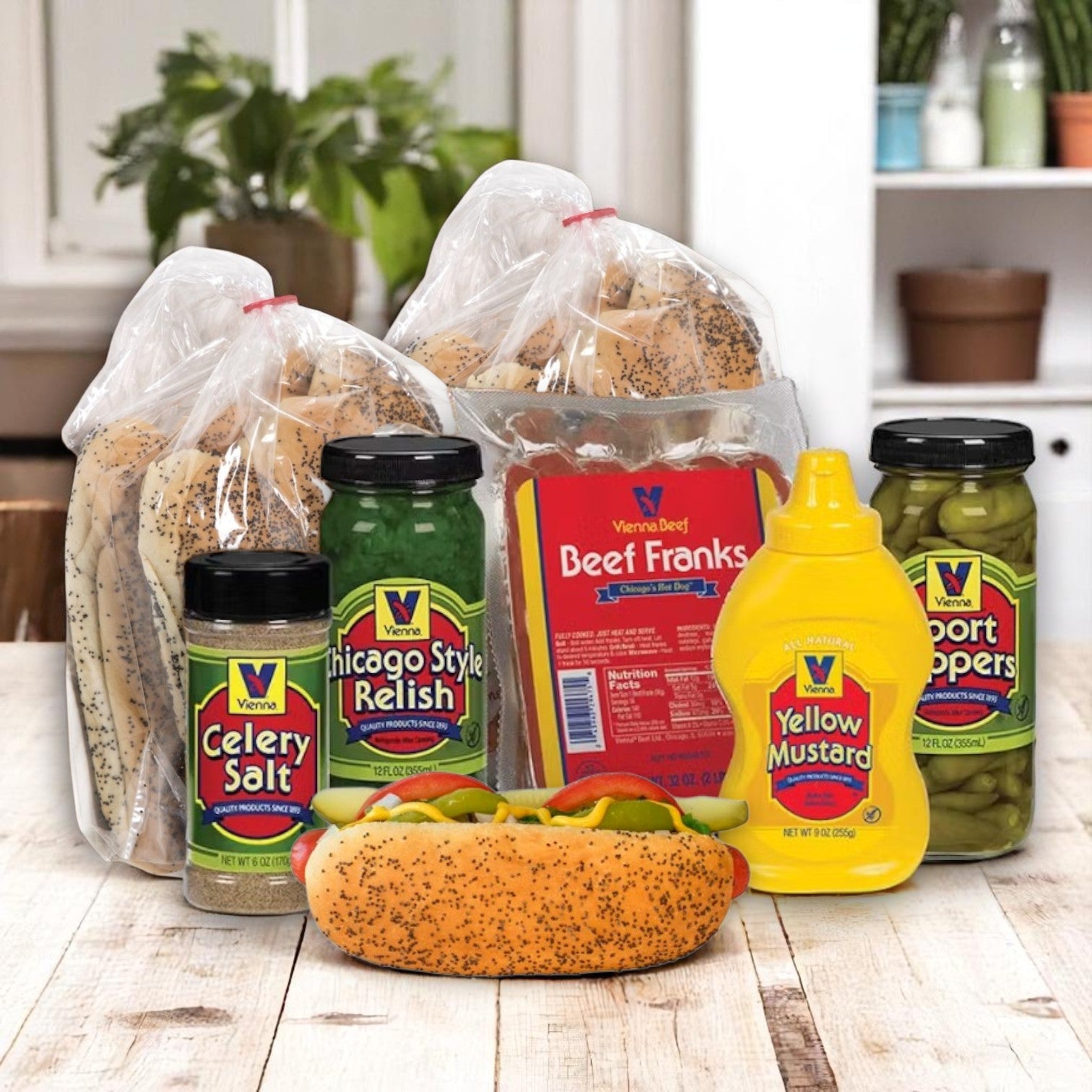 Vienna Beef Chicago-Style Hot Dog Combo Pack – Serves 16