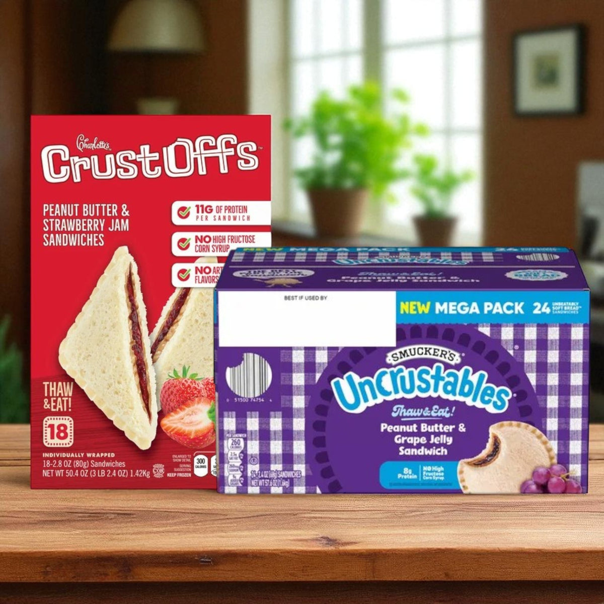 Crustoffs Uncrustables & Strawberry Crustoffs Combo – 42 Total Sandwiches!