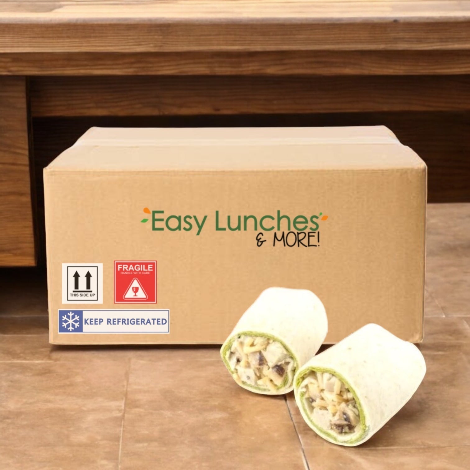 Chicken Caesar Wrap, 1 Case, 10 Wraps-Ships Frozen And Once Out of the Freezer 30 Days Shelf Life in the Cooler!!