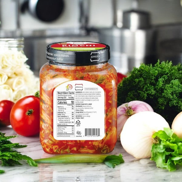 Kimchi- Jongga Sliced Napa Cabbage Kimchi, 52.9 oz- 1 Pack