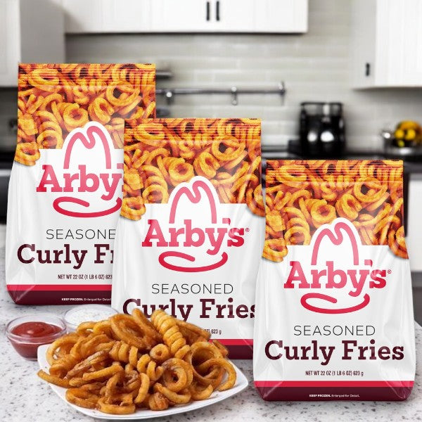 Arby's Curly Fries, Seasoned, - 3 Count