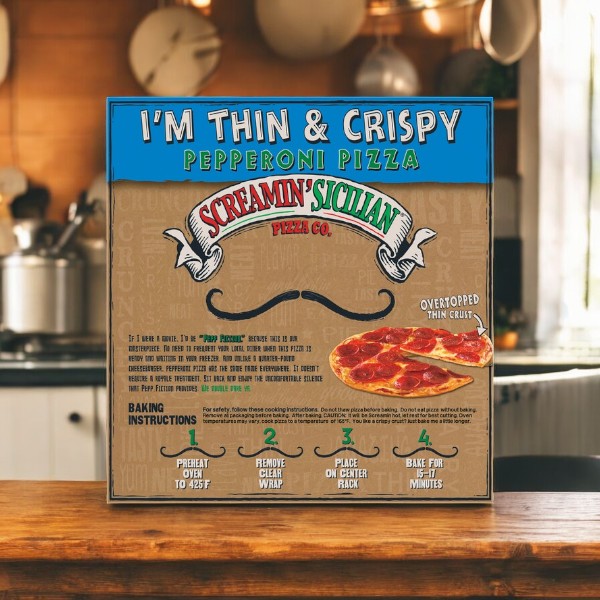 Screamin' Sicilian Pizza, I'm Thin & Crispy, Cheese Pizza- 1 Count