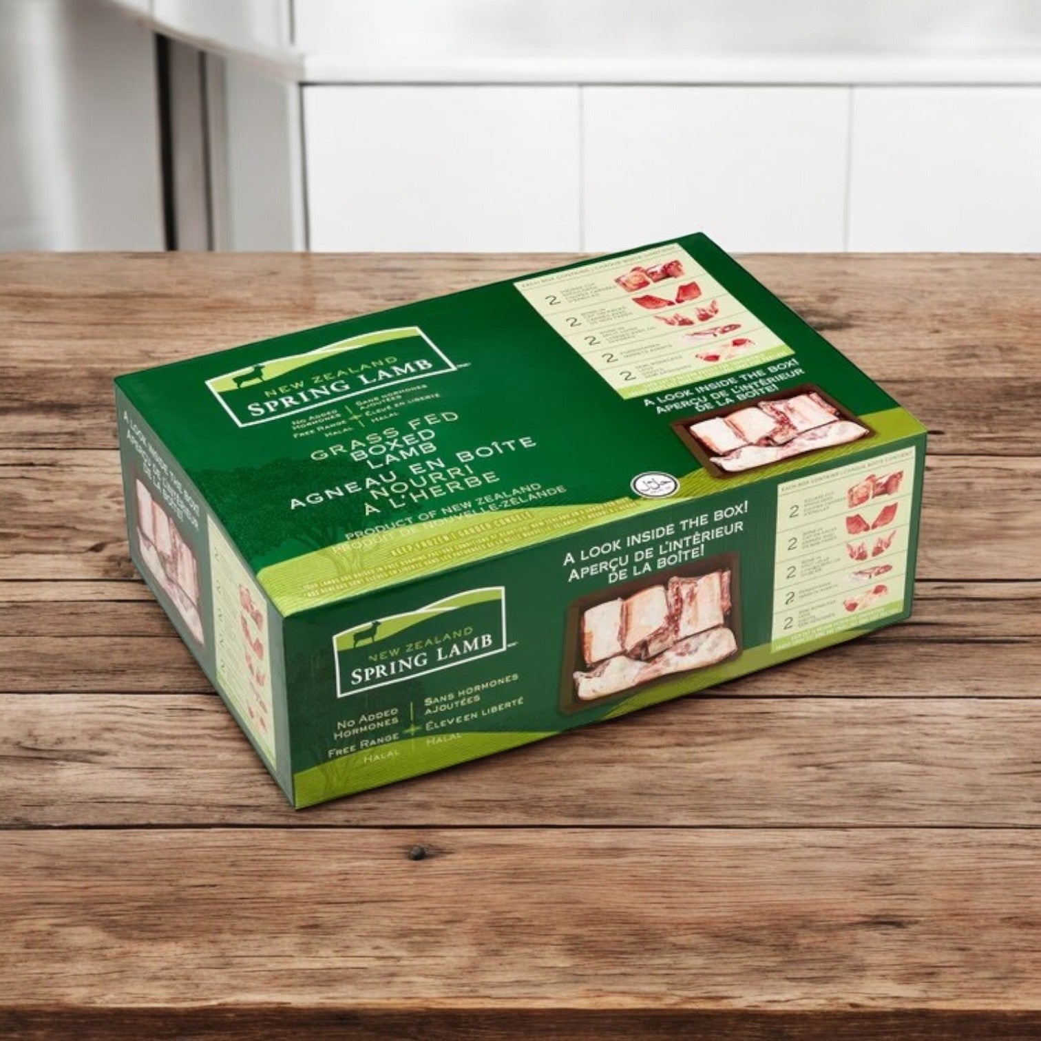 New Zealand Halal Lamb Carcass, 8-Way Cut, 28 lb avg wt