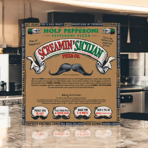 Screamin' Sicilian Holy Pepperoni Frozen Pizza - 22.30oz- 3 Count