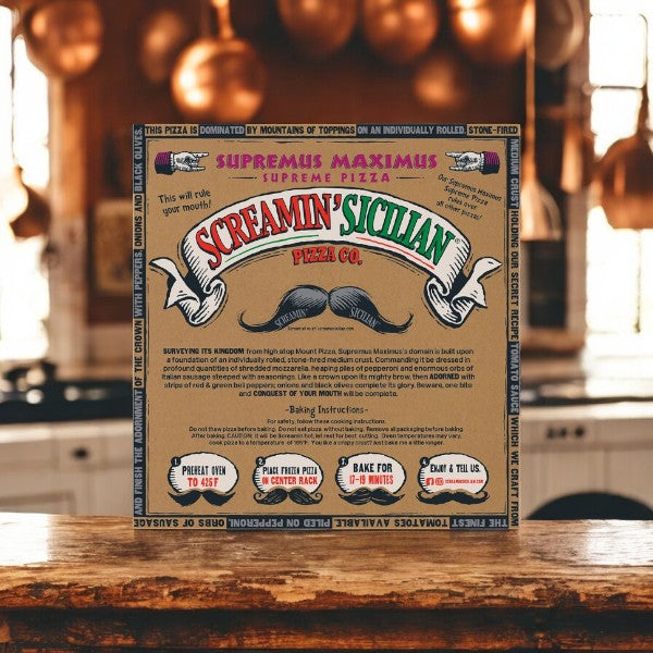 Screamin' Sicilian Pizza, Supremus Maximus-25 Oz- 3 Count