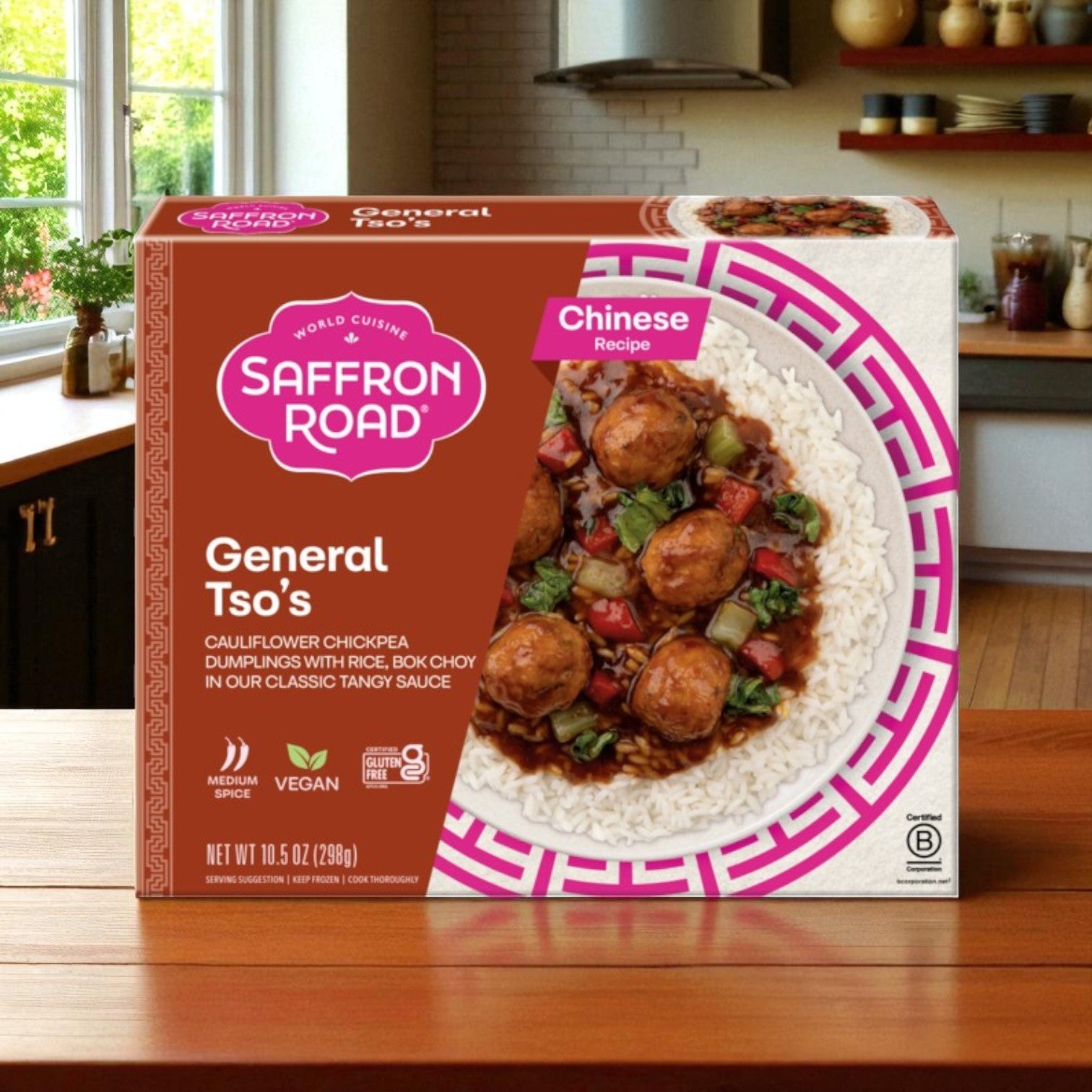 Saffron Road Frozen Dinner 5-Pack Combo – Indian & Asian-Inspired Meals (Gluten-Free)