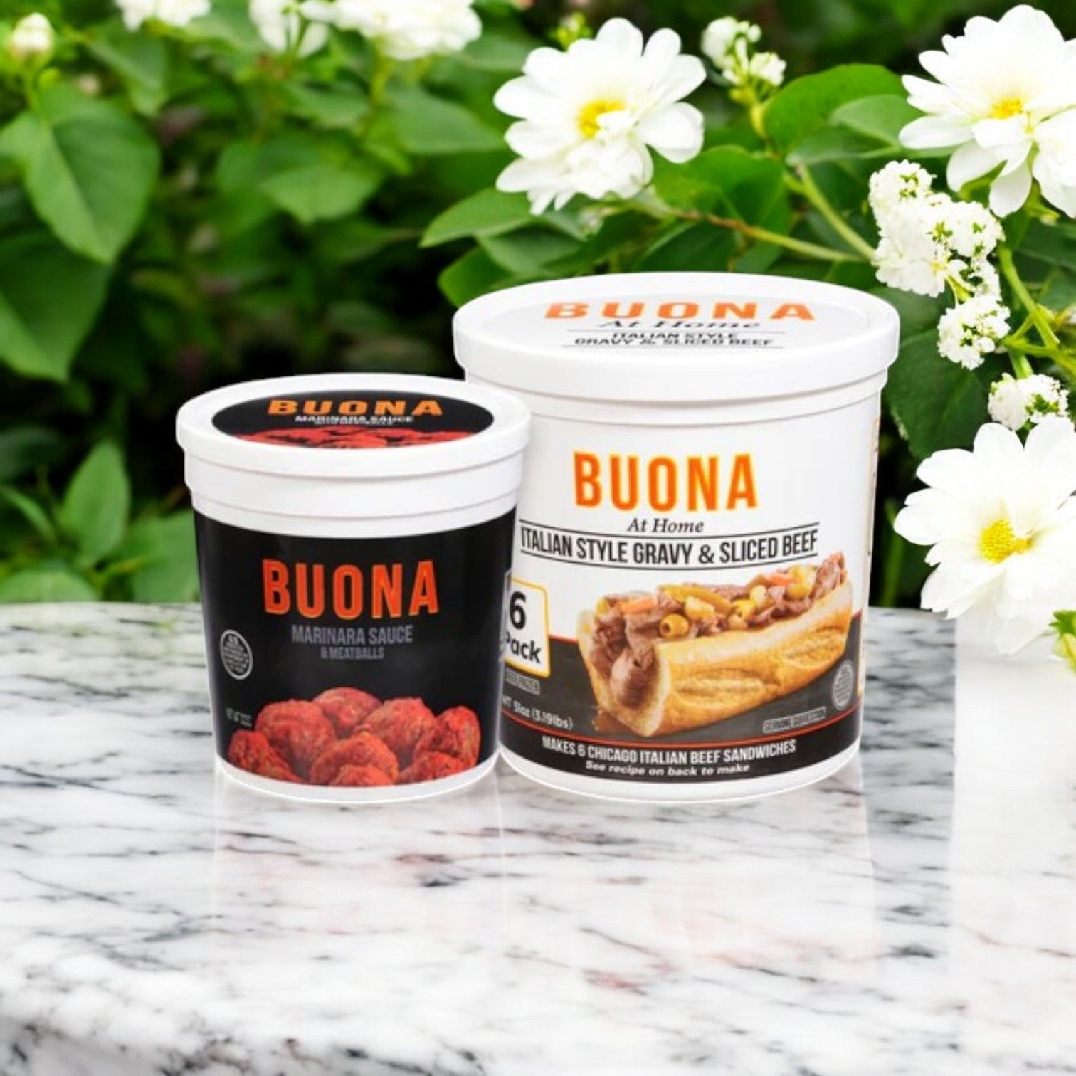 Buona Marinara Sauce & Meatballs Kit + Italian Beef Makes-6 Total Sand