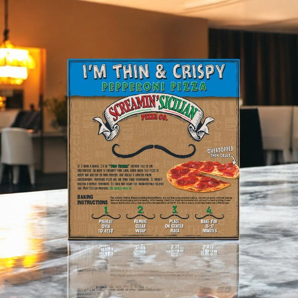 Screamin' Sicilian Pizza, Pepperoni, I'm Thin & Crispy- 3 Count