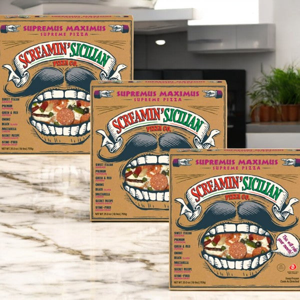Screamin' Sicilian Pizza, Supremus Maximus-25 Oz- 3 Count