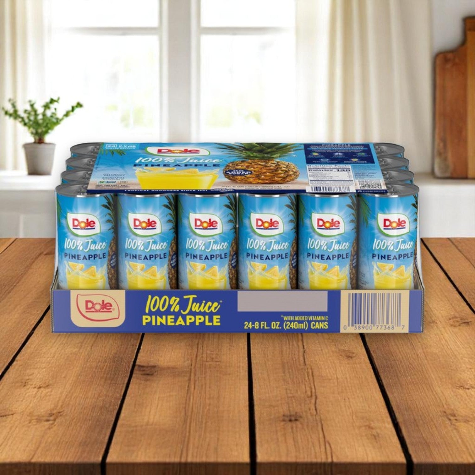 Dole 100% Pineapple Juice – 8 fl oz Cans (Pack of 24)