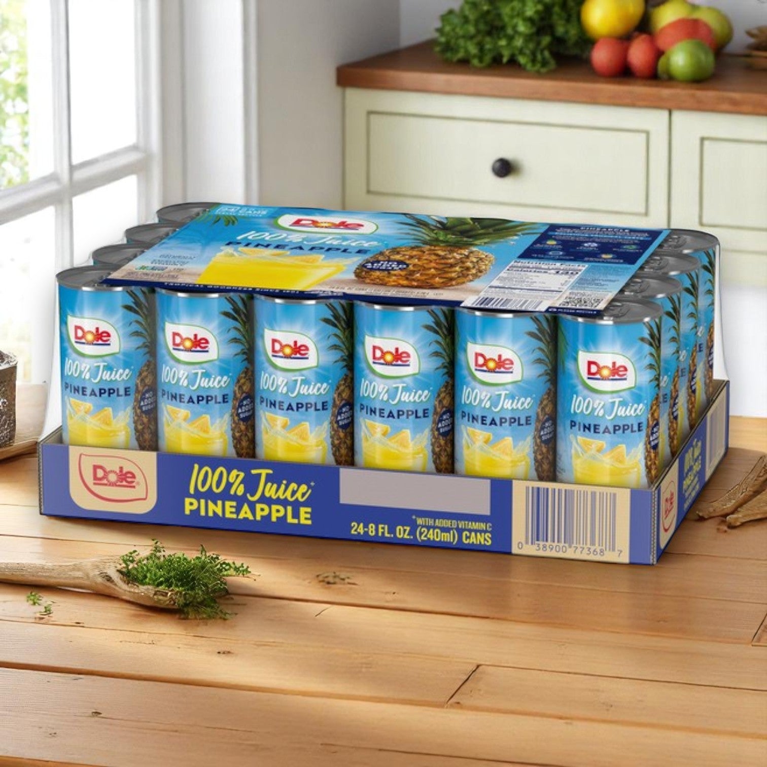 Dole 100% Pineapple Juice – 8 fl oz Cans (Pack of 24)