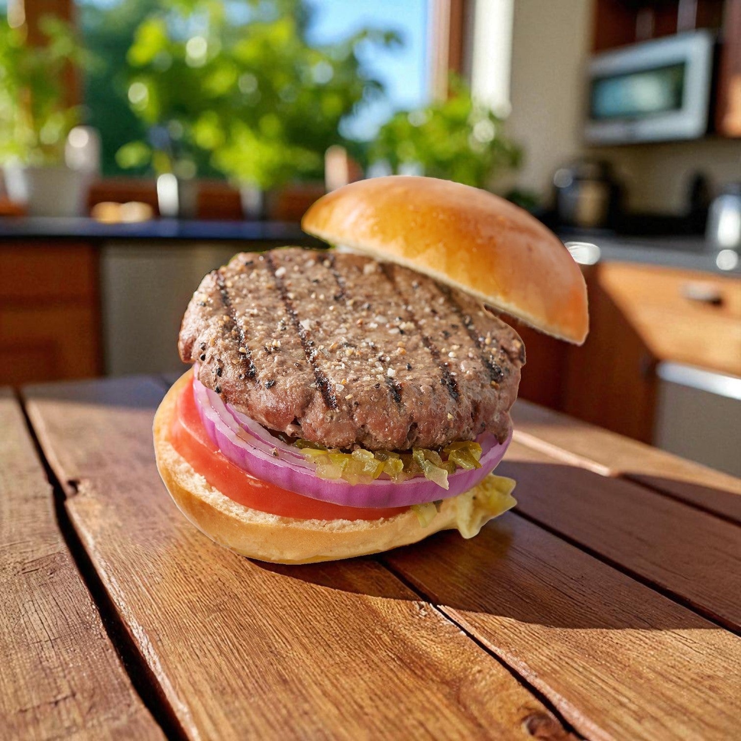 Halal- Certified Angus Beef® 80/20 Halal Steakburger Rounds — 4 oz, 48 Pack