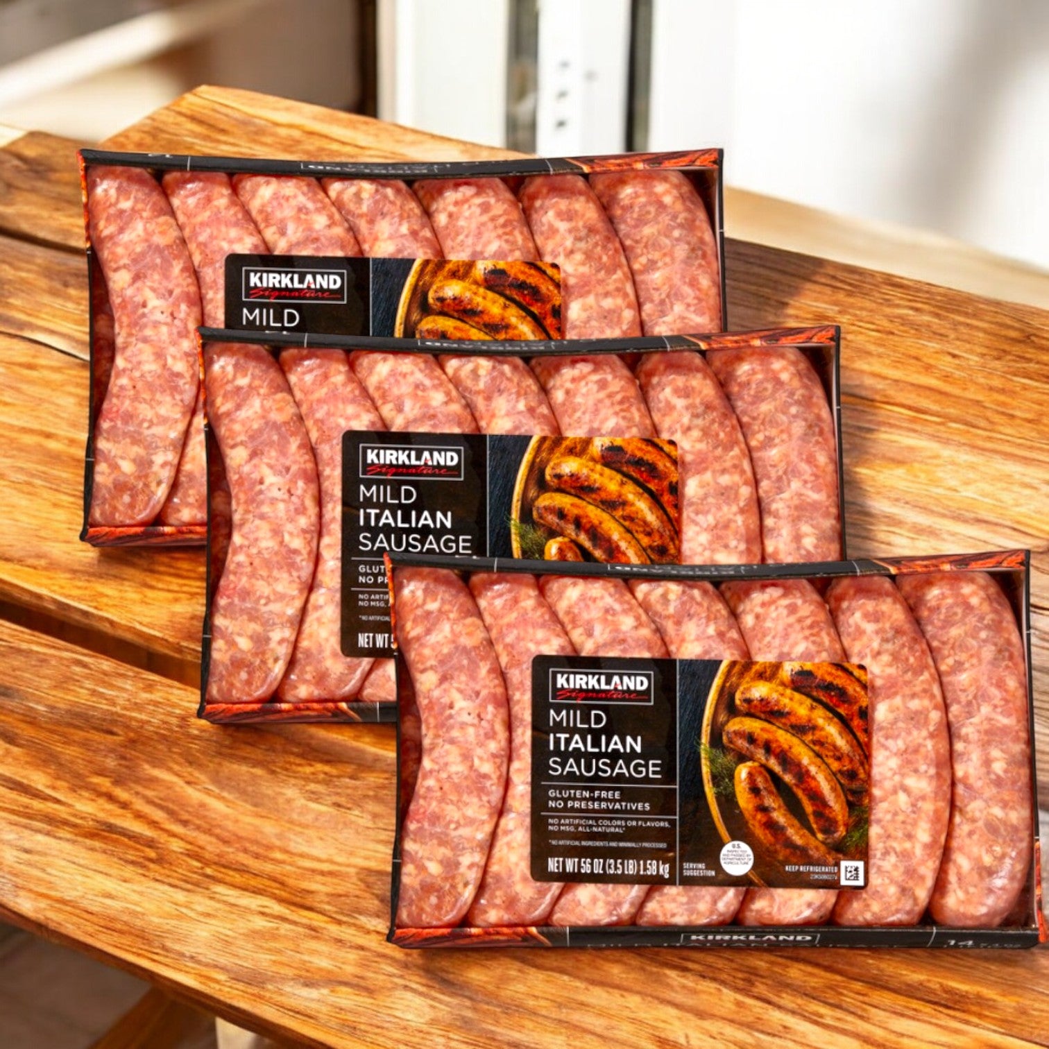 Kirkland Signature Mild Italian Sausage-3 Count