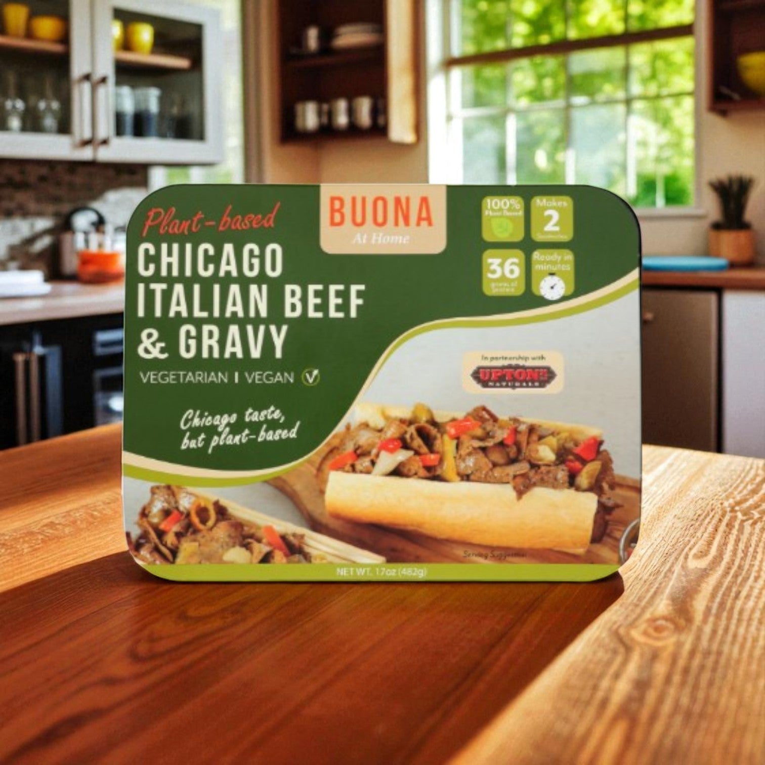 Buona Plant-based Chicago Italian Beef & Gravy- 1 Count
