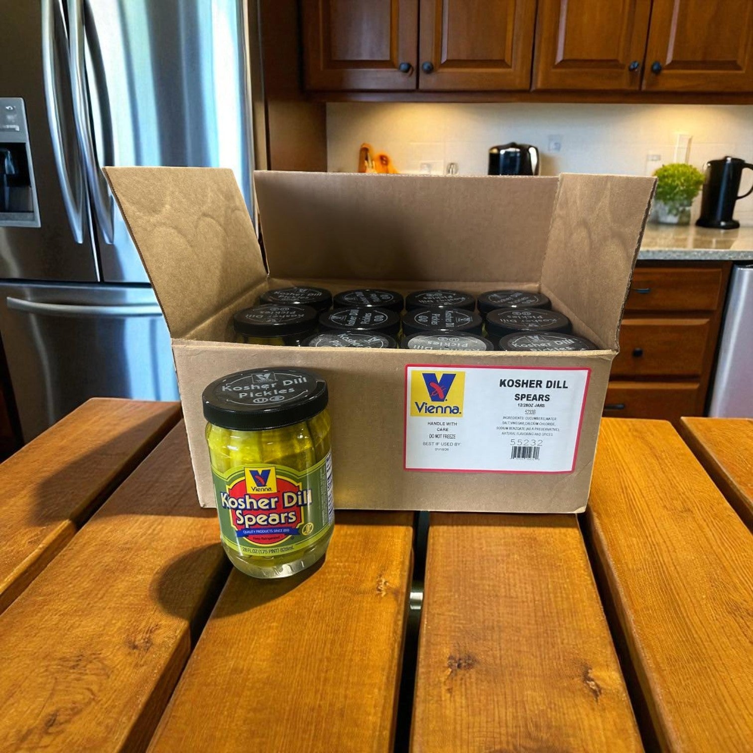 Vienna Kosher Dill Spears 12x28 oz Jar (12 Jars)