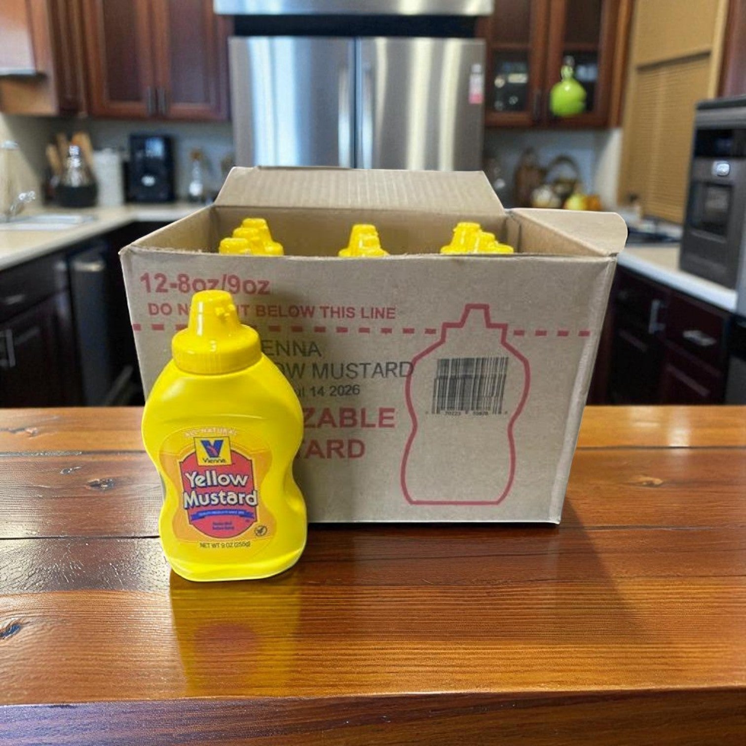 Vienna Yellow Mustard 12x9oz (12 Containers)