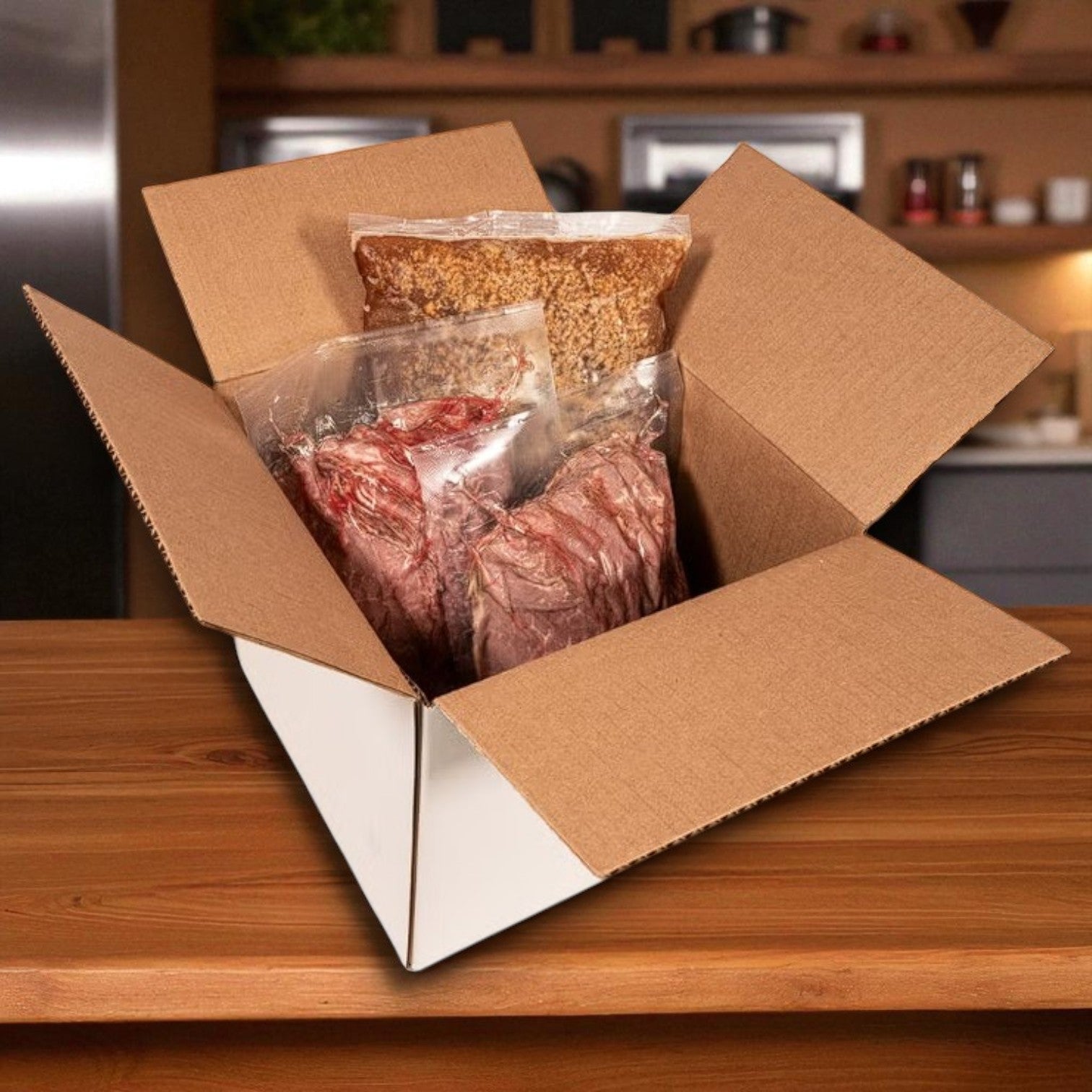 Vienna Beef Italian-Style Sliced Roast Beef with Gravy 3 lb. - 4/Case